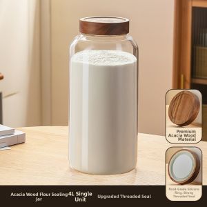 CRISTALGLASS | Airtight Large Capacity Flour Storage Container