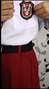 SET SERAGAM SEKOLAH MERAH PUTIH SD PEREMPUAN PANJANG