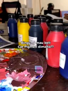 Pigmen PINK MERAH MUDA Water Based PIGMENT SABLON UNGU NEON STABILO Waterbased BASIS AIR 60gr Biang Warna LENGKAP Waterbase Pewarna Cat Tembok Pekat Solid