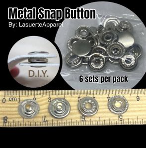 [6sets] Metal Snap button 16mm (For Bag Denim Jacket etc.) Sold per pack