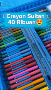 ESA Crayon Set 208Pcs Cat Minyak Pensil Warna Pastel Anak Lukis Mengambar Super Mega Art Set 150pcs