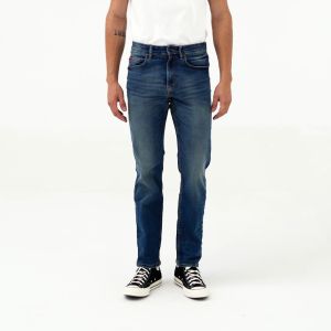 Lee Cooper Tapered Fit Jeans Arthur Worn Medium Blue Ocean