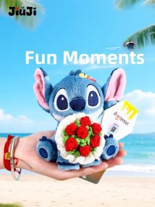 Disney Plush Stuffed Toy Stevie Soothing Doll Couple Gifts Handheld Flower Soft Short Plush Material Universal Gender