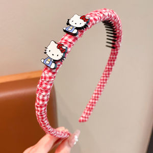 Anti-Slip Childrens KT Cat Hairband Elastic Toothed Headband High Elasticity Non-Choking Girls Hair Accessories Baby Hair Gadget