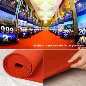 Thick Non-slip Red Carpet