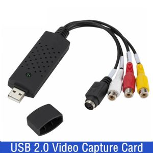 ECILY USB 2.0 VHS To DVD Converter Convert Analog Video To Digital Format Audio Video DVD VHS Record Capture Card Quality PC Adapter