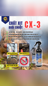 Chai xịt đuổi chuột khoang ô tô nhà bếp và các góc hẹp hiệu quả ngay lập tức Otech CX-3 - Hàng Chính Hãng