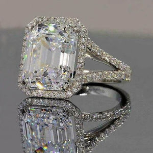 Huitan Cao Cấp Cưới Ban Nhạc Nhẫn Nữ Vuông Đính Đá Cubic Zirconia Dát Hợp Thời Trang Đính Hôn Trang Sức Dự Tiệc Thiết Kế Đơn Giản 2022