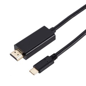 USB C to HDMI-compatible Type C Converter 1.8M Cable For Macbook Ipad Pro 4K 30HZ Video for Macbook Pro Air iPhone 15 16 17