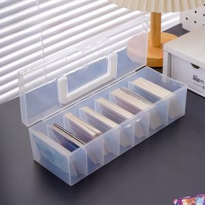 Transparent Card Storage Box Childrens Little Card Ultraman Card Organizer Box Dustproof with Cover Ye Ro Li Card Album