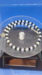 Boleh Minta Panjang u nak(Dari 26cm~30cm) Custom made Anklet (Gelang Kaki) white Swarovski Crystal and Black color Crystal (custom made by ourself-SK Trading. )