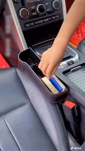 1 Khay để đồ khe ghế ô tô da PU sang trọng