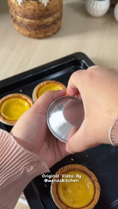 Cetakan Egg Tart Mini Pie Pai Loyang Aluminium Tebal Anti Mleot Cake Bolu Pake Ulang