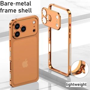 szhaiyu | New Color Metal Cooling Bumper Frame Phone Case For iPhone 18 17 16 15 14 13 12 Pro Max Lightweight Metal Aluminum Alloy Cover