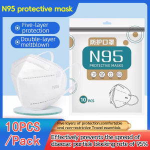 Prevent the spread of bacteriat 10pcs/pack N95 masks individually packaged disposable dustproof suitable for men women and adults hypoallergenic thin summer style