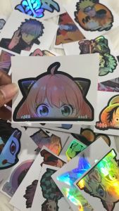 Stiker Hologram Anime Vegeta Dragon ball ukuran 8 cm
