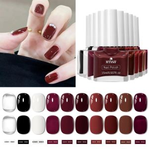 ยาทาเล็บสูตรน้ำ 10 ชิ้น/ชุด ขนาด 15 มล. แห้งเร็ว ติดทนนาน ไม่ต้องใช้หลอดไฟสำหรับอบแห้ง อุปกรณ์ทำเล็บสำหรับตกแต่งเล็บ