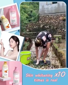 MASKIN Shower Gel Whitening Perfume Body Wash 350ml Amino Acid Cream