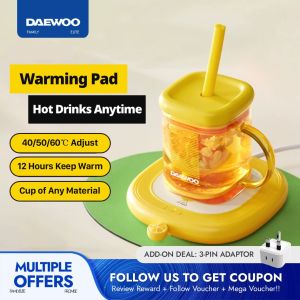 Daewoo Electric Cup Warmer Coffee Warmer Heating Coaster with Glass Cup IC06