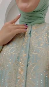 Gamis Wanita Terbaru Kekinian Viral  Bahan Satin Kristal Bordir dan Permata Payet Overaal Wanita