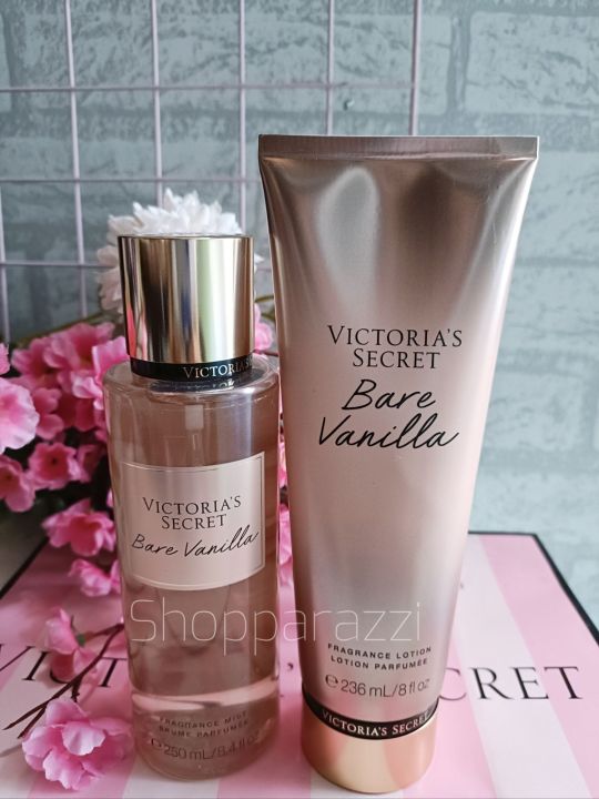 Victoria's Secret Bare Vanilla Fragrance Mist and Lotion Bundle (1