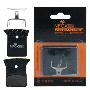 Bicycle heat-dissipating brake pads four piston disc brake pads mountain road bike resin ceramic copper-based metal brake pads