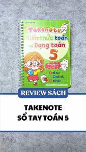 Sách - Takenote - Kiến Thức Toán Và Dạng Toán 5 - MEGA - Newshop