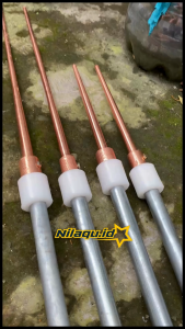 Paket Tombak Alat Penangkal Anti Petir Untuk Rumah 1 Set Full Tembaga Asli 30cm 60cm Siap Pasang