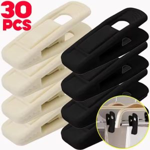 30Pcs Velvet Hanger Clips High-Quality Durable Non-Slip Flocked Clothes Pegs for Pants Skirt Sheet Clothes Socks Organizer
