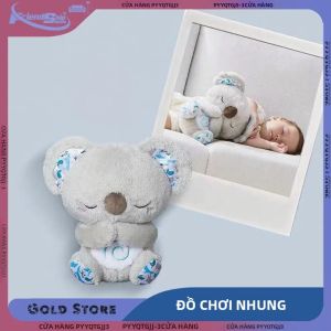 Đồ Chơi Thú Nhồi Bông Koala Thở Có Đèn & Nhạc Giúp Thư Giãn Giấc Ngủ Quà Tặng Thú Nhồi Bông Mềm Mại Cho Mọi Lứa Tuổi