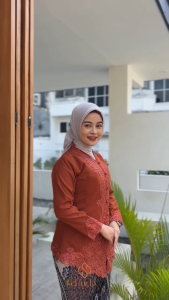 EL Lucky - Kebaya Encim Bordir Senada Atasan Kebaya S - XXXL Jumbo / Atasan / Kebaya Bordir