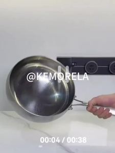 Chảo Inox 3 Lớp Bề Mặt Rèn Dày Dặn Thân Thiện Với Môi Trường Dùng Được Cho Bếp Gas/cảm Ứng Thích Hợp Chiên Xào Nấu Súp.