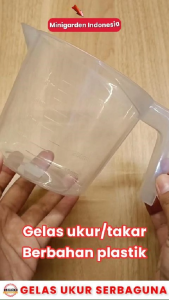 GELAS UKUR 500 ML GELAS TAKAR 1L measuring cup wadah ukur plastik 1000ml cairan nutrisi hidroponik