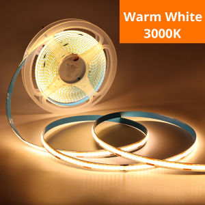 24V 12V COB LED Strip Lights Linear Dimmable 320LEDs/M Flexible LED Tape Ribbon for Room Decor 3000K 4000K 6000K 1M 2M 3M 5M 10M