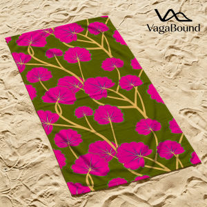BILIBILI | Magenta Geraniums Beach Towel Sand Free Quick Dry Absorbent Thin Compact Towels for Swimming Pool Camping Beach Accessories