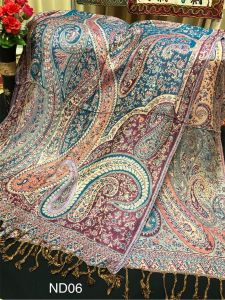 ✈️Soft Wool Blend Elegant Paisley Shawl.ผ้าคลุมไหล่ ผ้าพันคอจากแคชเมียร์เกรดพรีเมี่ยม สวยเรียบหรูพร้อมส่ง