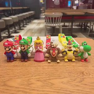 Gantungan Kunci Mario Bros Keychain Kartun karakter Mario Luigi Putri Peach Yoshi