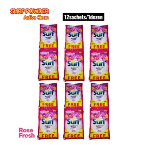 Surf Powder Rose fresh Detergent  Pink 12sachets/1dozens Original