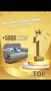 [HÀNG CÓ SẴN] Ghế sofa giường gấp gọn đa năng ROYALDECORHN sofa bed khung thép đệm bọt biển giường gấp gọn thông minh