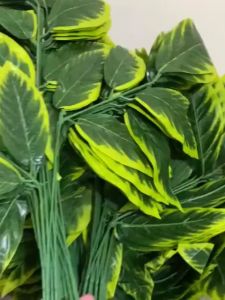 12 pieces. Mango leaves artificial leaves meet the needs of wedding rooms parties restaurant decoration