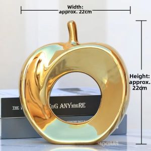 Home Ceramic Gold Plated Apple Modern Simple Decoration