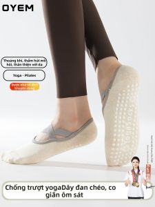 OYEM | Anti-Slip Yoga Pilates Socks with Strap Design Indoor Fitness Short Socks