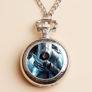 Fashionable Acrylic Watch Hua Li Han Brand Round Dial Quartz Movement Metal Case Black Flag Pendant Neutral Watch Gift