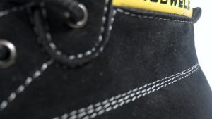 Robweld - Sepatu Safety Boots Pria Kasual Kerja Proyek Lapangan Touring Ujung Besi Hitam Coklat Tan