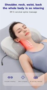 Multifunction Electric Massage Pillow: A Deep Kneading Back & Neck Massager