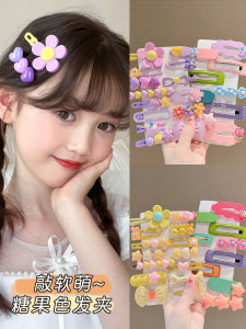 Cute Childrens Hair Clips Dopaamine Girls Hair Accessories Baby Bangs Forehead Card Baby Headwear Korean Style Hair Barrettes
