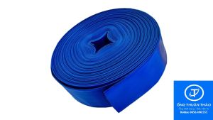 ỐNG BẠT CỐT DÙ PHI 76mm(80mm) XANH DƯƠNG - ỐNG BẠT NƯỚC ỐNG THUẬN THẢO