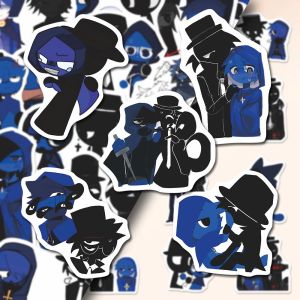 126 Miếng Dán Giấy CP Mới Rhythm Box Black Blue Cartoon Geven Creative DIY Handmade Sticker Box Dành Cho Trẻ Em Từ 3 Tuổi Trở Lên