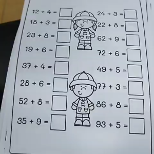 50pcs Belajar Matematika Pengurangan dan Penjumlahan dengan Tema Menarik