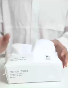 AIDA Large Facial Cotton Tissue Towel Disposable Dry Wet Thick Children Sensitive Oily Skin MakeUp Remove Tisu 纯棉加厚柔软洗脸面巾